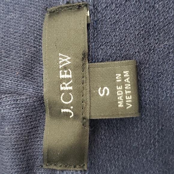 J. Crew Ultra Soft Navy Blue Oversized Cotton Hoodie - Picture 9 of 10